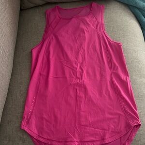 Lululemon sculpt tank sonic pink size 2